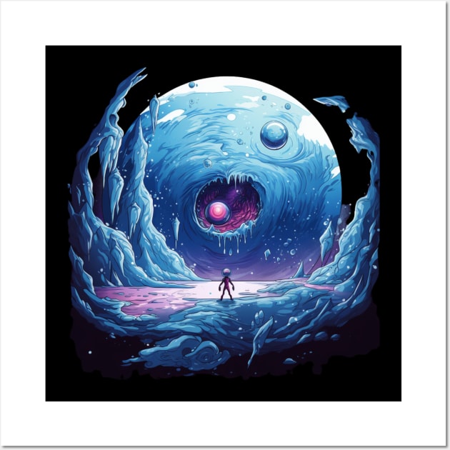 Frozen Planet Wall Art by Cosmic Tees